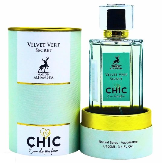 MAISON ALHAMBRA CHIC VELVET VERT SECRET EDP 100ML MAISON ALHAMBRA CHIC VELVET VERT SECRET EDP 100ML