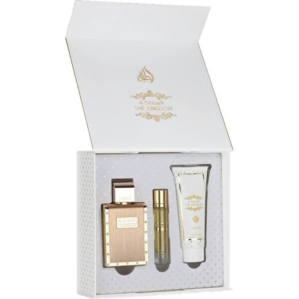 LATTAFA KIT THE KINGDOM 3PCS EDP 100ML + 12ML + SHOWER GEL 100ML LATTAFA KIT THE KINGDOM 3PCS EDP 100ML + 12ML + SHOWER GEL 100ML